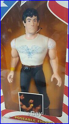 Vintage 1986 OVER THE TOP Sylvester Stallone Figure Toy 16 LINCOLN HAWKS MIB