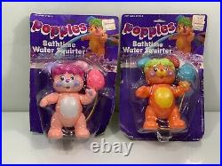 Vintage 1986 Popples Water Squirter Arco Toy Doll 8action Figure Mattel Bath(2)