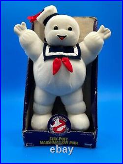 Vintage 1986 Real Ghostbusters Stay Puft Marshmallow Man 15 Plush Kenner with Box