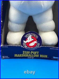 Vintage 1986 Real Ghostbusters Stay Puft Marshmallow Man 15 Plush Kenner with Box