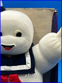 Vintage 1986 Real Ghostbusters Stay Puft Marshmallow Man 15 Plush Kenner with Box