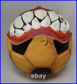 Vintage 1986 Super MADBALLS toy popping head figure GOAL EATER Soccer Ball NICE