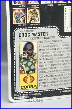 Vintage 1987 Hasbro GI Joe CROC MASTER action figure MOC sealed Crocmaster toy