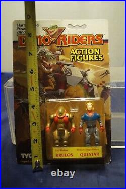 Vintage 1987 Tyco DINO RIDERS Krulos & Questar MOC Action Figure Toy