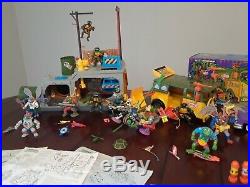 Vintage 1988-1990 Teenage Mutant Ninja Turtles Toy Action Figures & vehicle lot