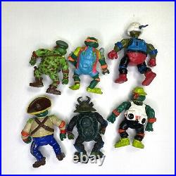 Vintage 1988-1993 Toy TMNT 49 Piece Lot -18 Figures -31 Accessories