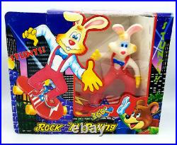 Vintage 1989 Bootleg Roger Rabbit Rock N Rolling Stunts Skateboard Toy RARE