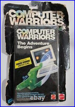 Vintage 1989 Computer Warriors Clock Complete Box Plush VHS