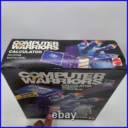 Vintage 1989 Mattel Computer Warriors Calculator Techno-Tank Dekodar Toy In Box