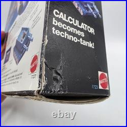 Vintage 1989 Mattel Computer Warriors Calculator Techno-Tank Dekodar Toy In Box