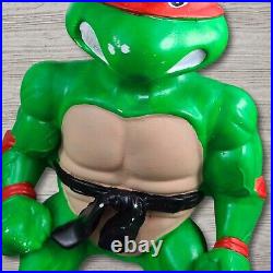 Vintage 1989 Playmate Toy 13 Raphael Teenage Mutant Ninja Turtles Coin Bank