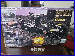 Vintage 1989 Toy Biz Batman Batmobile Loose Complete In Box