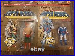 Vintage 1989 Toy Biz DC Comics Super Heroes Action Figures Complete Set of 12