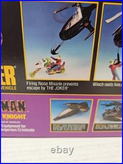 Vintage 1990 Kenner Batman Dark Knight BATCOPTER Helicopter NIB LOT# 973