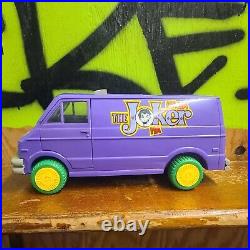 Vintage 1990 Toy Biz Batman The Joker Van Incomplete