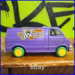 Vintage 1990 Toy Biz Batman The Joker Van Incomplete