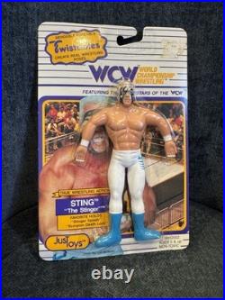 Vintage 1990 WCW Sting The Stinger Twistables JustToys MOC! Bendable Poseable