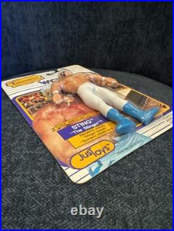 Vintage 1990 WCW Sting The Stinger Twistables JustToys MOC! Bendable Poseable