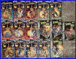 Vintage 1990's Toy Biz Marvel X-Men Action Figure Lot of 16