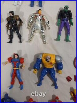 Vintage 1990's Toy Biz Marvel X-Men X-Force Avengers Action Figure Lot of 30+