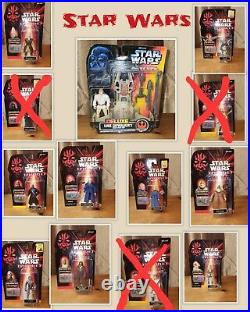 Vintage 1990s Star Wars Toy Action Figurines Lot Of 30 New In Package