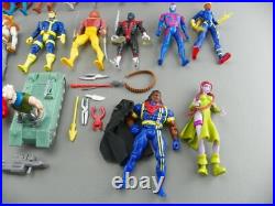 Vintage 1990s Toy Biz Marvel Uncanny X-Men Gambit Spider-Man Villians Figure Lot