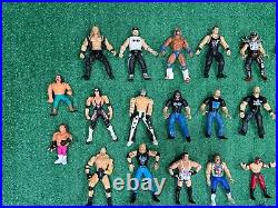 Vintage 1990s Wrestling Figure Lot 40+ Jakks Toy Biz Just Toys and Accs