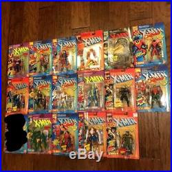 Vintage 1990s X-Men Action Figure Toy Lot of 16 Marvel Comics by Toy Biz XMen