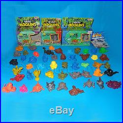 Vintage 1991 Ideal Toys 50 Mini Boglins Monsters Figures Lot Boxed Rare