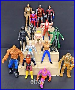 Vintage 1992 2018 Mixed Lot of 15 Marvel Comics Action Figures Heroes Villains