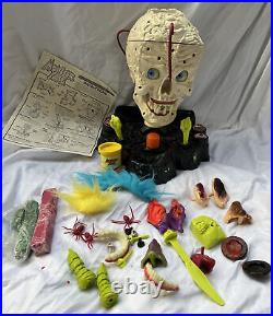 Vintage 1992 Hasbro Monster Face Head Maker Scary Skull Toy Set Alot of Parts