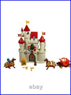 Vintage 1992 Spectra Royal Palace Castle Playset with Figures Horses Carriage Box