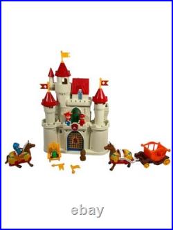 Vintage 1992 Spectra Royal Palace Castle Playset with Figures Horses Carriage Box