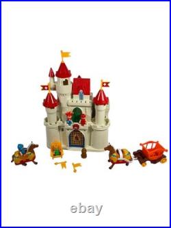 Vintage 1992 Spectra Royal Palace Castle Playset with Figures Horses Carriage Box