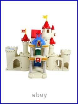 Vintage 1992 Spectra Royal Palace Castle Playset with Figures Horses Carriage Box