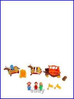 Vintage 1992 Spectra Royal Palace Castle Playset with Figures Horses Carriage Box