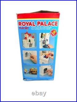 Vintage 1992 Spectra Royal Palace Castle Playset with Figures Horses Carriage Box