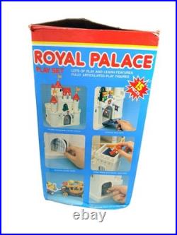 Vintage 1992 Spectra Royal Palace Castle Playset with Figures Horses Carriage Box