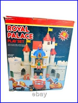 Vintage 1992 Spectra Royal Palace Castle Playset with Figures Horses Carriage Box