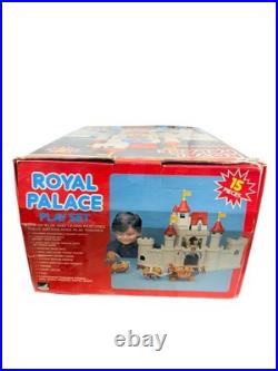 Vintage 1992 Spectra Royal Palace Castle Playset with Figures Horses Carriage Box