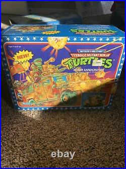 Vintage 1992 TMNT Ninja Turtles Playmates Sewer Sandcruiser Toy Vehicle