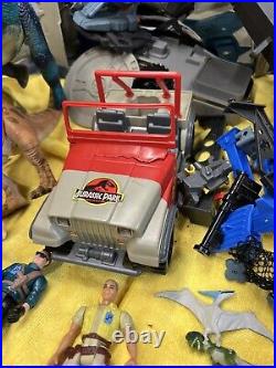 Vintage 1993 Jurassic Park Electronic Command Compound Lot, Accessories, Figure