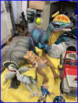 Vintage 1993 Jurassic Park Electronic Command Compound Lot, Accessories, Figure