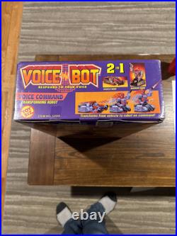 Vintage 1993 Toy Biz Voice Bot 2 in 1 Transforming Vehicle Robot Sealed In Box