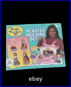 Vintage 1994 Polly Pocket Plaster Molding Toy Set Used. See description