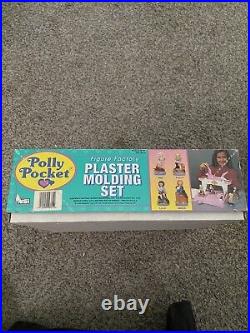 Vintage 1994 Polly Pocket Plaster Molding Toy Set Used. See description