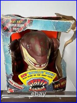 Vintage 1994 Street Sharks Big Slammu Gold Pants Red Band Slam Toy Figure