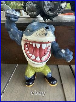 Vintage 1994 Street Sharks Sharkruiser 4x4 Vehicle &5 Street Shark Figures Lot