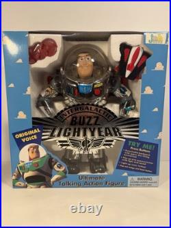 Vintage 1995 Toy Story 12 Chrome Intergalactic Buzz Lightyear SEALED MIB