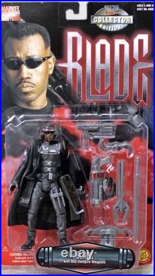Vintage 1997 Marvel Blade Action Figure Toy Biz Collector Editions Anti-Vampire